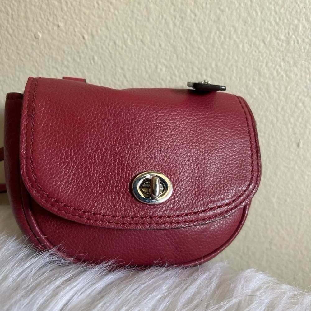 Coach mini leather flap crossbody